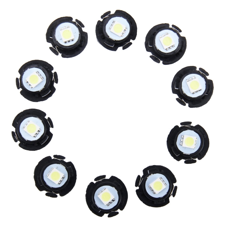 10 pezzi 0,3 W T6.5 pannello strumenti a cuneo LED luce cruscotto indicatore cluster lampadina, 0.3W T6.5