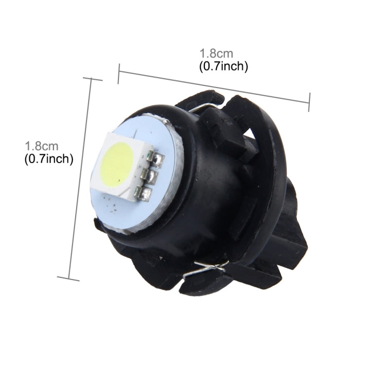 10 pezzi 0,3 W T6.5 pannello strumenti a cuneo LED luce cruscotto indicatore cluster lampadina, 0.3W T6.5