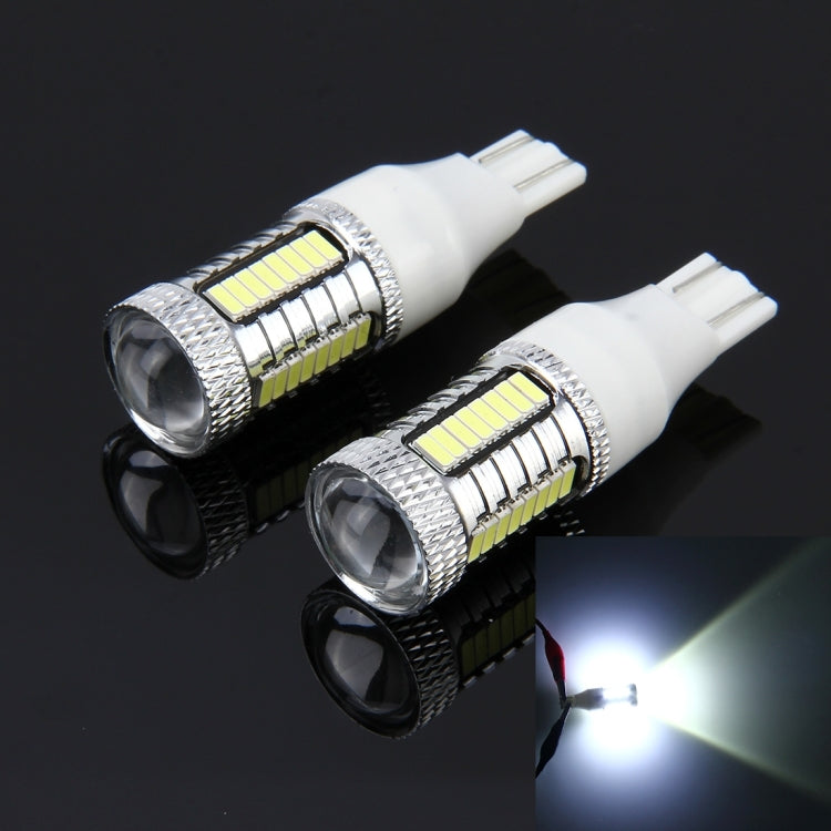 2 PZ T15 10W 650 LM 6000K Luce di stop per auto per auto Luce di sicurezza con 1 lampada CREE e 32 lampade a LED SMD-4014, DC 12V, T15