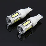 2 PZ T15 10W 650 LM 6000K Luce di stop per auto per auto Luce di sicurezza con 1 lampada CREE e 32 lampade a LED SMD-4014, DC 12V, T15