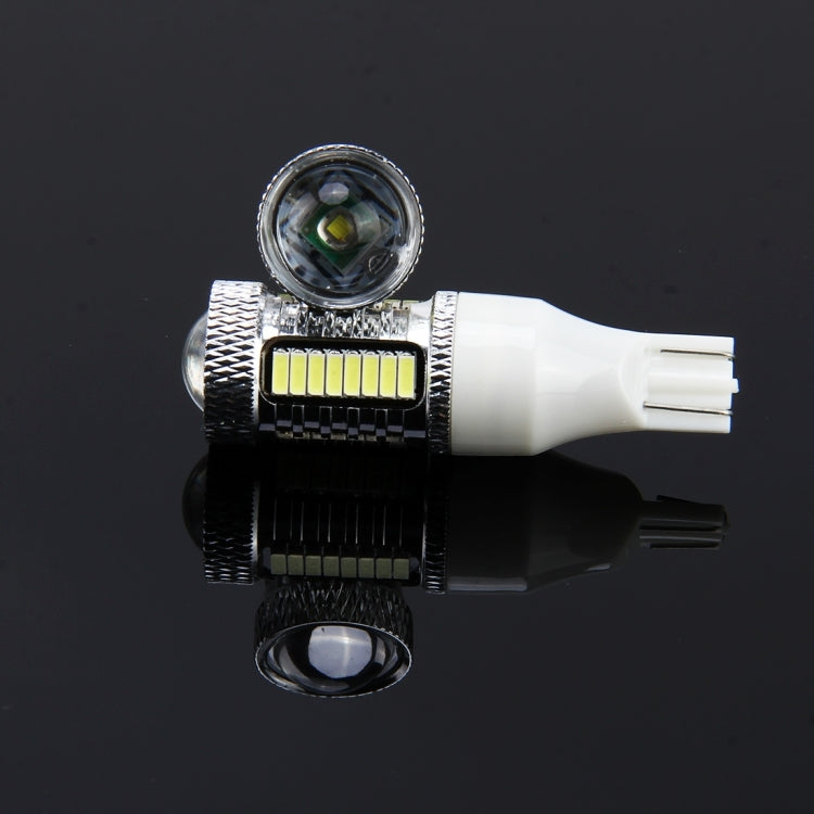 2 PZ T15 10W 650 LM 6000K Luce di stop per auto per auto Luce di sicurezza con 1 lampada CREE e 32 lampade a LED SMD-4014, DC 12V, T15