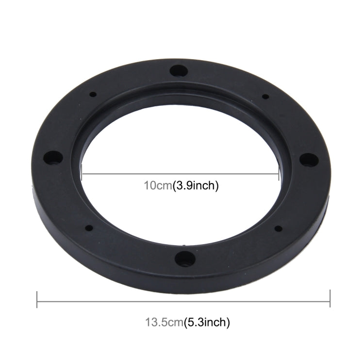 Tappetino di supporto per copertura cava di protezione della base dell'altoparlante in ABS per auto da 2 pezzi da 4 pollici, diametro interno: 10 cm, 10cm