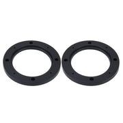 Tappetino di supporto per copertura cava di protezione della base dell'altoparlante in ABS per auto da 2 pezzi da 5 pollici, diametro interno: 12,5 cm, 12.5cm