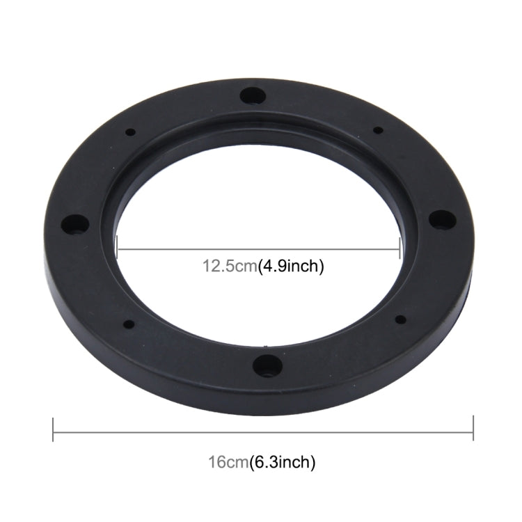 Tappetino di supporto per copertura cava di protezione della base dell'altoparlante in ABS per auto da 2 pezzi da 5 pollici, diametro interno: 12,5 cm, 12.5cm