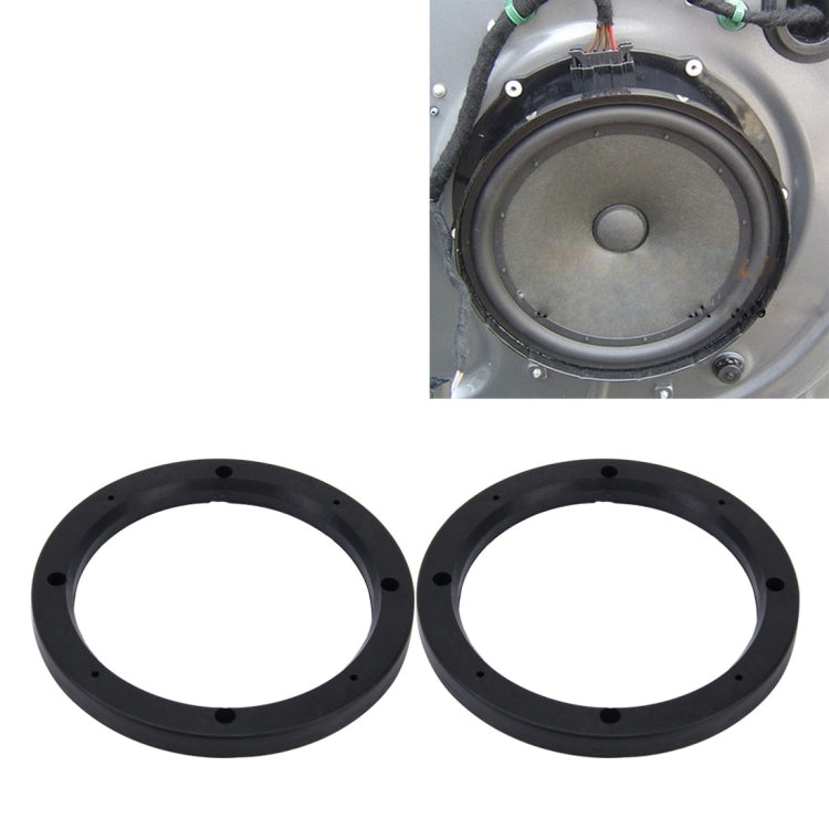 Tappetino di supporto per copertura cava di protezione della base dell'altoparlante in ABS per auto da 2 pezzi da 6,5 pollici, diametro interno: 14,5 cm, 14.5cm