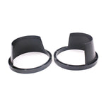 Copertura impermeabile in plastica per altoparlante per auto da 2 pezzi da 6,5 pollici con cuscino protettivo, diametro interno: 14,5 cm