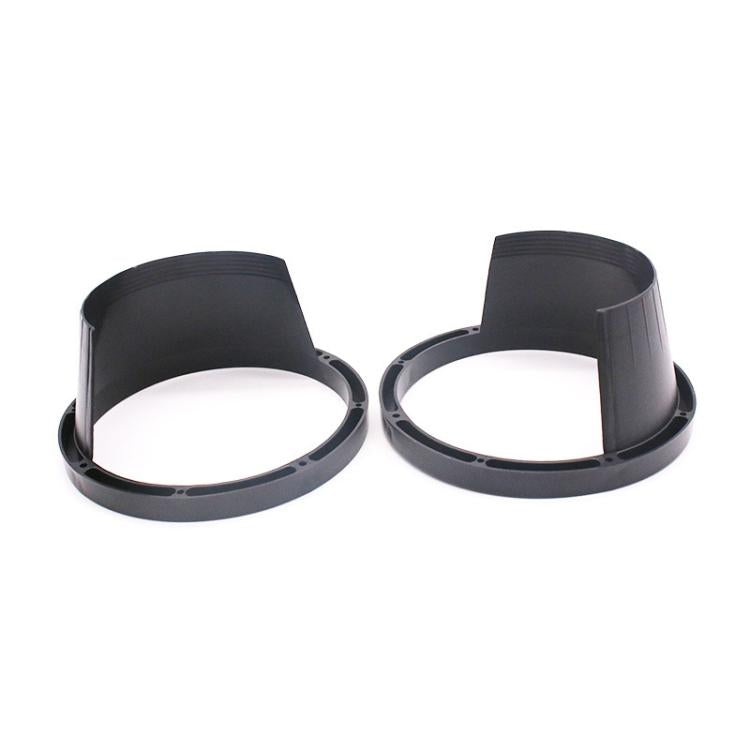 Copertura impermeabile in plastica per altoparlante per auto da 2 pezzi da 6,5 pollici con cuscino protettivo, diametro interno: 14,5 cm
