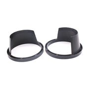 Copertura impermeabile in plastica per altoparlante per auto da 2 pezzi da 6,5 pollici con cuscino protettivo, diametro interno: 14,5 cm
