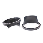 Copertura impermeabile in plastica per altoparlante per auto da 2 pezzi da 6,5 pollici con cuscino protettivo, diametro interno: 14,5 cm