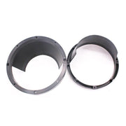 Copertura impermeabile in plastica per altoparlante per auto da 2 pezzi da 6,5 pollici con cuscino protettivo, diametro interno: 14,5 cm