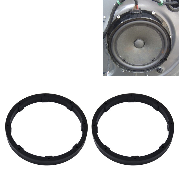 Tappetino di supporto per copertura solida di protezione della base per altoparlante in ABS per auto da 2 pezzi da 6,5 pollici, diametro interno: 14,5 cm, Universal 6.5 inch