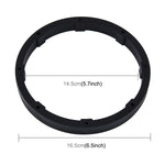 Tappetino di supporto per copertura solida di protezione della base per altoparlante in ABS per auto da 2 pezzi da 6,5 pollici, diametro interno: 14,5 cm, Universal 6.5 inch