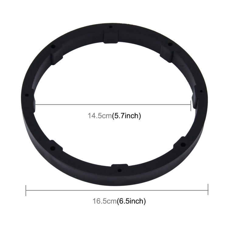 Tappetino di supporto per copertura solida di protezione della base per altoparlante in ABS per auto da 2 pezzi da 6,5 pollici, diametro interno: 14,5 cm, Universal 6.5 inch