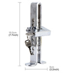 Blocco frizione antifurto per auto in acciaio inossidabile Blocco frizione di sicurezza freno per auto Blocco pedale acceleratore con chiavi Adatto per altezza frizione inferiore a 19,5 cm, Clutch Height Under 19.5cm
