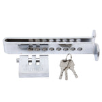 Blocco frizione antifurto per auto in acciaio inossidabile Blocco frizione di sicurezza freno per auto Blocco pedale acceleratore con chiavi Adatto per altezza frizione inferiore a 19,5 cm, Clutch Height Under 19.5cm