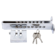 Blocco frizione antifurto per auto in acciaio inossidabile Blocco frizione di sicurezza freno per auto Blocco pedale acceleratore con chiavi Adatto per altezza frizione inferiore a 19,5 cm, Clutch Height Under 19.5cm
