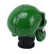 Pomello del cambio manuale o automatico in ABS a forma di testa di teschio universale con tre coperture in gomma adatte a tutte le auto, Skull Head Shape 1, Skull Head Shape 2, Skull Head Shape 3