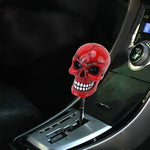 Pomello del cambio manuale o automatico in ABS a forma di testa di teschio universale con tre coperture in gomma adatte a tutte le auto, Skull Head Shape 1, Skull Head Shape 2, Skull Head Shape 3