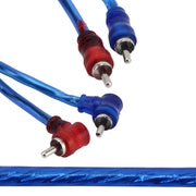 Cavo audio stereo avvolto in PU per auto da 4,5 m Cavo audio jack OFC da 2 RCA a 2 RCA Cavo audio RCA maschio a maschio, PU