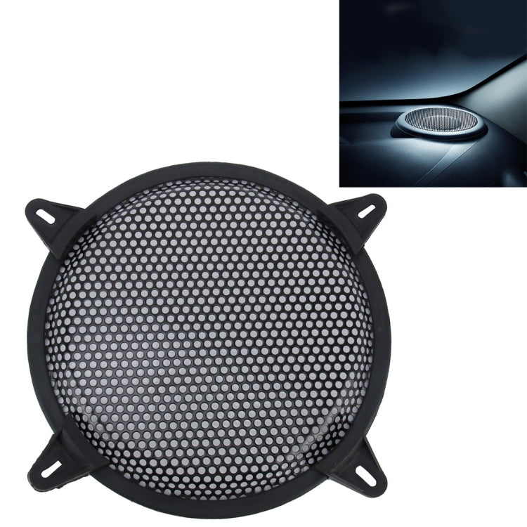 Kit maschera di copertura protettiva per altoparlante subwoofer con foro rotondo nero per auto da 8 pollici con supporto fisso, 8 Inch