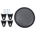 Kit maschera di copertura protettiva per altoparlante subwoofer con foro rotondo nero per auto da 8 pollici con supporto fisso, 8 Inch