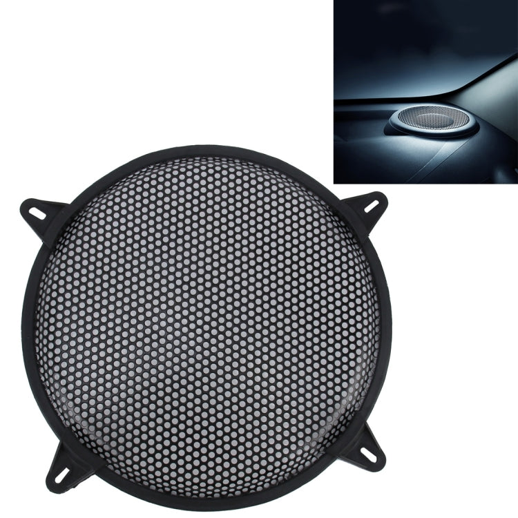 Kit maschera di copertura protettiva per altoparlante subwoofer con foro rotondo nero per auto da 12 pollici con supporto fisso, 12 Inch