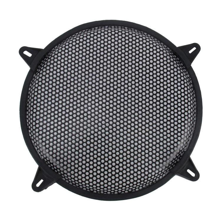 Kit maschera di copertura protettiva per altoparlante subwoofer con foro rotondo nero per auto da 12 pollici con supporto fisso, 12 Inch