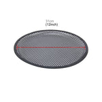Kit maschera di copertura protettiva per altoparlante subwoofer con foro rotondo nero per auto da 12 pollici con supporto fisso, 12 Inch