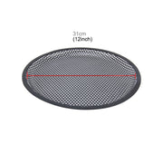 Kit maschera di copertura protettiva per altoparlante subwoofer con foro rotondo nero per auto da 12 pollici con supporto fisso, 12 Inch