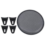 Kit maschera di copertura protettiva per altoparlante subwoofer con foro rotondo nero per auto da 12 pollici con supporto fisso, 12 Inch