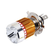 H4 9W 900 LM 6000K Lampada per fari per moto con luce statica + stroboscopica con 3 lampade a luce bianca COB e lampade a LED a luce rossa+luce rosa+luce blu, DC 12V, 9W 900LM