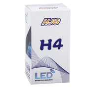 H4 9W 900 LM 6000K Lampada per fari per moto con luce statica + stroboscopica con 3 lampade a luce bianca COB e lampade a LED a luce rossa+luce rosa+luce blu, DC 12V, 9W 900LM