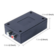 Adattatore amplificatore convertitore da alta a bassa impedenza regolabile per altoparlante per auto con linea RCA a 2 canali regolabile, Car Speaker High to Low Impedance Converter