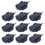 10 pz microfono audio per auto jack da 3,5 mm microfono stereo mini lettore microfono adesivo esterno cablato per radio DVD automatica, lunghezza cavo: 2,1 m, Sticker