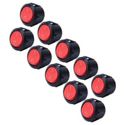 10 pezzi per auto, universale, fai da te, con tappo rotondo a 2 pin, pulsante OFF-ON, Short