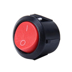 10 pezzi per auto, universale, fai da te, con tappo rotondo a 2 pin, pulsante OFF-ON, Short