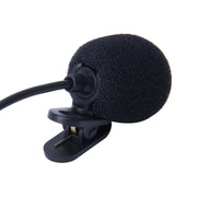 10 PC Microfono audio per auto Jack da 3,5 mm Spina Mic Stereo Mini Microfono con clip esterno cablato Lettore per radio DVD automatica, Lunghezza cavo: 2,1 m, Clip