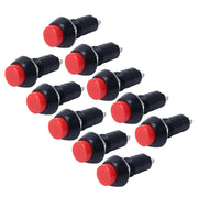 10 pezzi per auto, universale, fai da te, con tappo rotondo a 2 pin, pulsante OFF-ON, Long