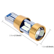 2 luci di ingombro per auto senza errori T10 3W con 19 lampade LED SMD-3030, DC 12V, 19 SMD-3030 LEDs