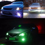 2 pezzi 2 W (luce bianca + gialla) fendinebbia per auto Eagle Eyes, indicatori di direzione con 12 lampade LED SMD-4014, lunghezza cavo DC 12 V: 55 cm, SMD-4014, Eagle Eye Light  12V/2W