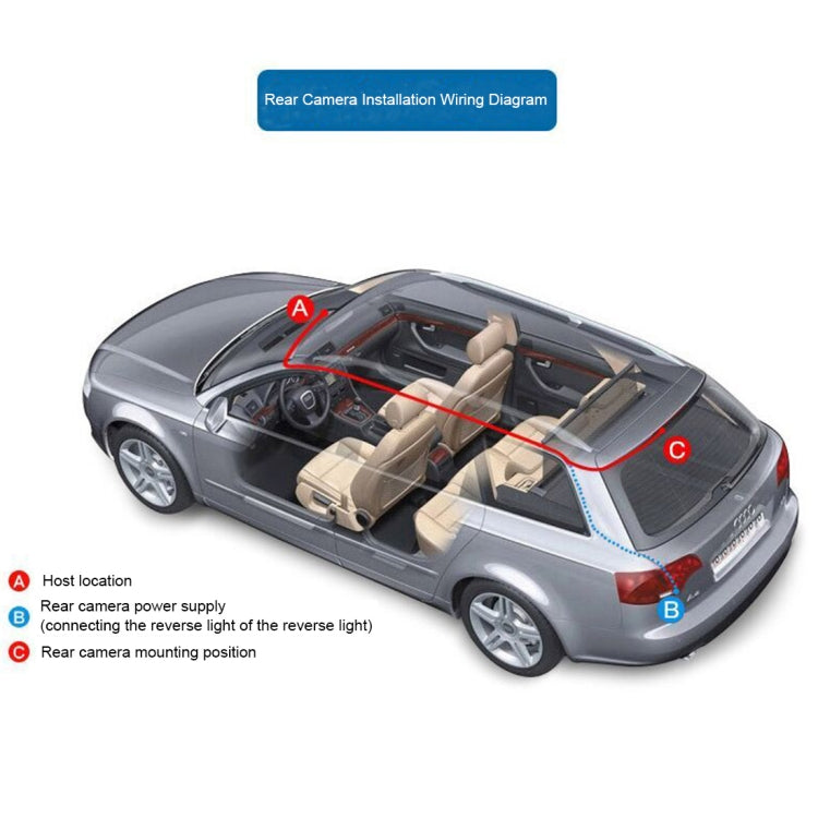 Schermo IPS da 4,0 pollici 5,0 Mega Pixel 170 gradi grandangolare Full HD 1080P 3 canali Video DVR per auto, supporto visione notturna luce di riempimento / retromarcia visiva / scheda TF (32 GB massimo) / sensore G / rilevamento movimento, 170 Degrees