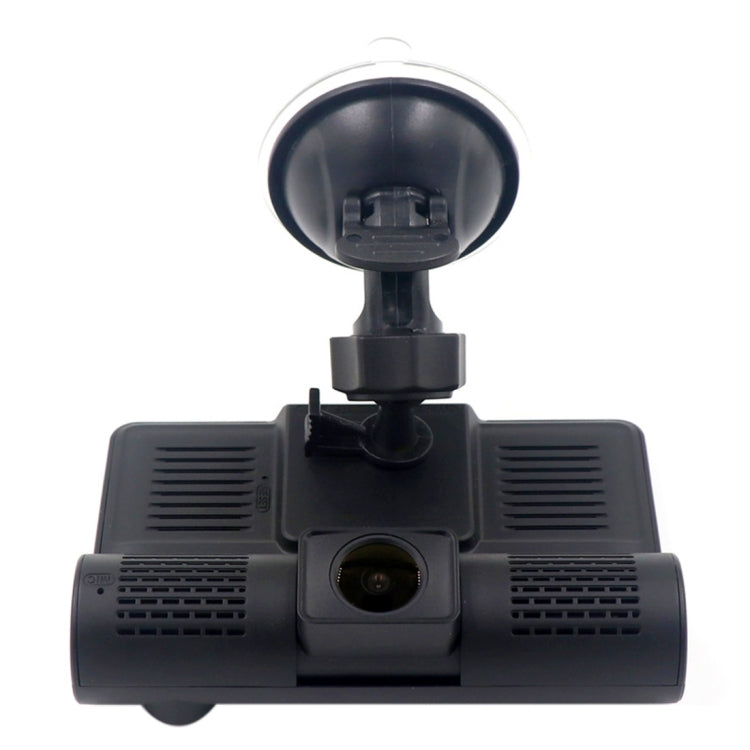 Schermo IPS da 4,0 pollici 5,0 Mega Pixel 170 gradi grandangolare Full HD 1080P 3 canali Video DVR per auto, supporto visione notturna luce di riempimento / retromarcia visiva / scheda TF (32 GB massimo) / sensore G / rilevamento movimento, 170 Degrees
