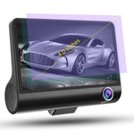 Schermo IPS da 4,0 pollici 5,0 Mega Pixel 170 gradi grandangolare Full HD 1080P 3 canali Video DVR per auto, supporto visione notturna luce di riempimento / retromarcia visiva / scheda TF (32 GB massimo) / sensore G / rilevamento movimento, 170 Degrees