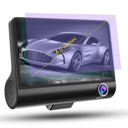 Schermo IPS da 4,0 pollici 5,0 Mega Pixel 170 gradi grandangolare Full HD 1080P 3 canali Video DVR per auto, supporto visione notturna luce di riempimento / retromarcia visiva / scheda TF (32 GB massimo) / sensore G / rilevamento movimento, 170 Degrees