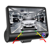 Schermo IPS da 4,0 pollici 5,0 Mega Pixel 170 gradi grandangolare Full HD 1080P 3 canali Video DVR per auto, supporto visione notturna luce di riempimento / retromarcia visiva / scheda TF (32 GB massimo) / sensore G / rilevamento movimento, 170 Degrees