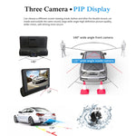 Schermo IPS da 4,0 pollici 5,0 Mega Pixel 170 gradi grandangolare Full HD 1080P 3 canali Video DVR per auto, supporto visione notturna luce di riempimento / retromarcia visiva / scheda TF (32 GB massimo) / sensore G / rilevamento movimento, 170 Degrees
