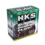 HKS 76mm Fungo Rotondo Super Power Filtro per Auto Filtro dell'Aria Ingresso del Flusso Filtro a Secco a 3 Strati Telaio Super Stealth Filtro del Flusso d'Aria ad Induzione dell'Aria ad Alte Prestazioni, 10cm