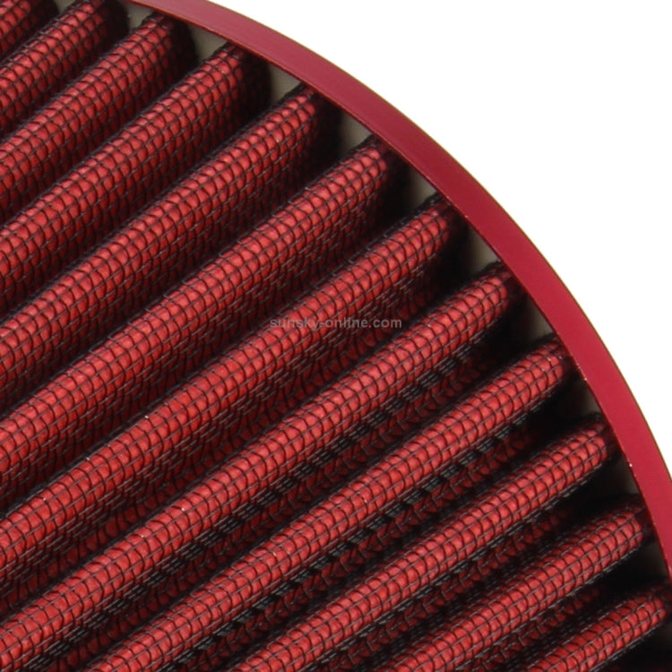 Filtro aria universale per auto, compressore meccanico, kit filtro per auto, filtro di aspirazione dell'aria, filtro freddo, dimensioni: 14,5 * 15 cm (rosso), Size: 14.5*15cm