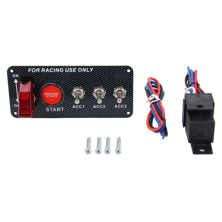Pannello interruttori LED 12V 30A per auto da corsa
