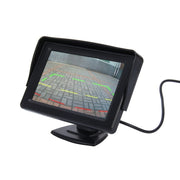 Monitor universale ad alta definizione per auto da 4,3 pollici con supporto ad angolo regolabile, supporta la funzione di schermo automatico inverso, 4.3 inch